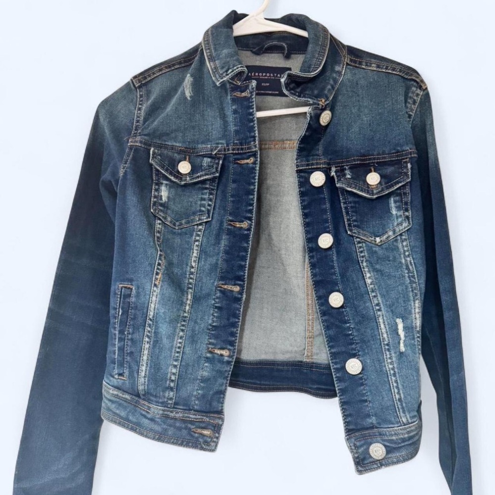 Aeropostale Dark Blue Denim Jacket